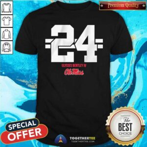 Premium Ole Miss Football Ulysses Bentley Iv 24 Striped T-Shirt