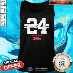 Alternative view of Premium Ole Miss Football Ulysses Bentley Iv 24 Striped T-Shirt