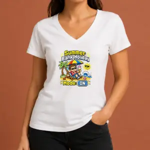 Alternative view of Funny Top Summer Bank Holiday Pixel Chillout Shirt