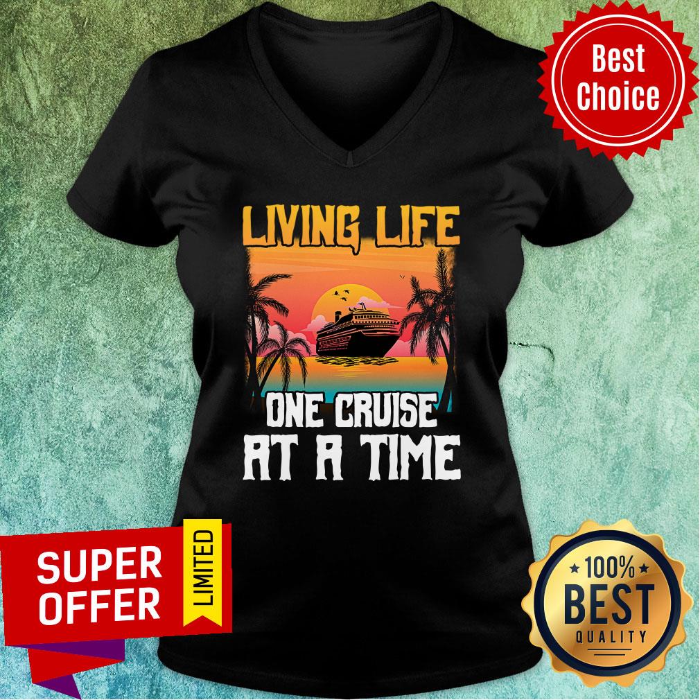 Living Life One Cruise At A Time Sunset Shirt - Image 2