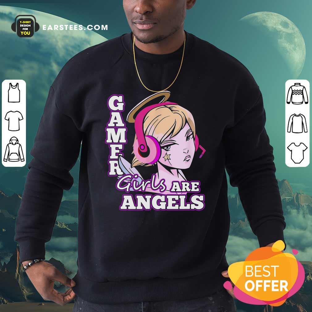 Pretty Gamer Girls Are Angels Shirt - Image 5