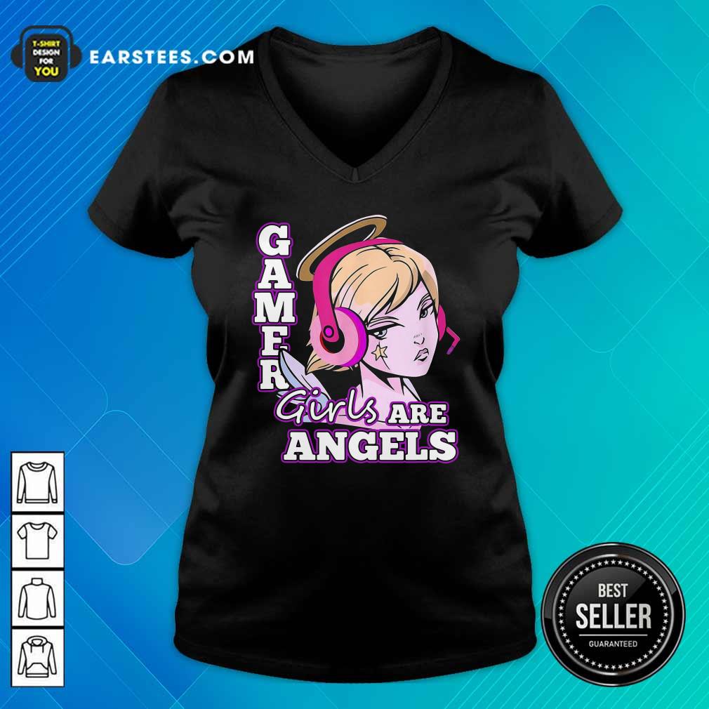 Pretty Gamer Girls Are Angels Shirt - Image 2