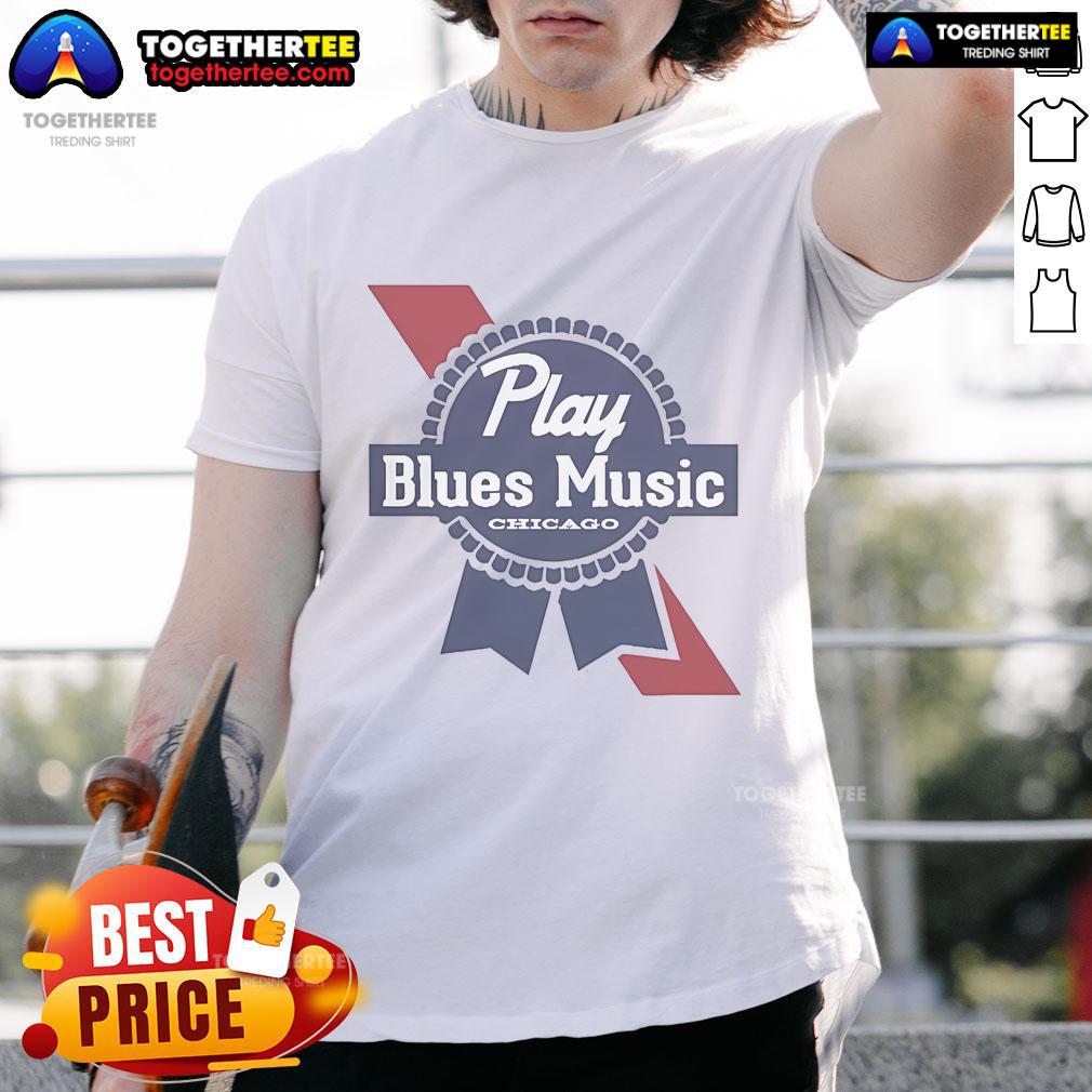 Official Play Blues Music Chicago T-Shirt