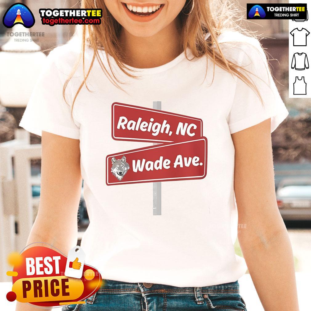 Official Raleigh NC Wade Ave T-Shirt - Image 3