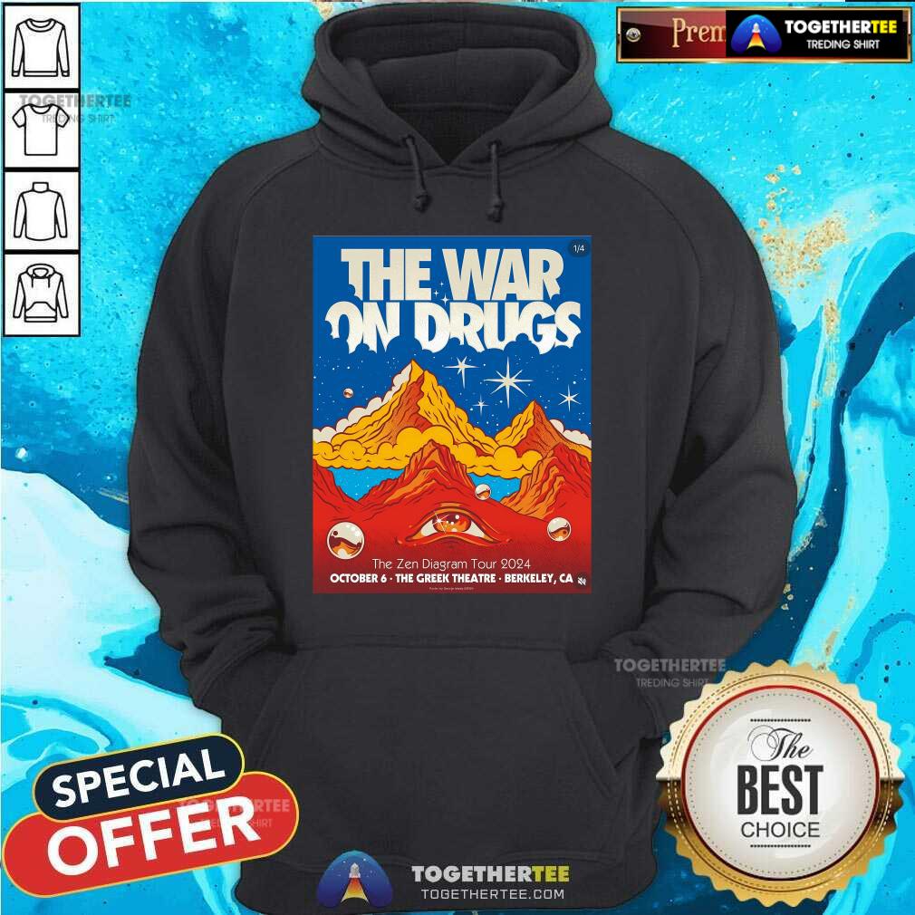 Funny The War On Drugs October 6 2024 The Greek Theatre Berkeley CA Tour T-Shirt - Image 5