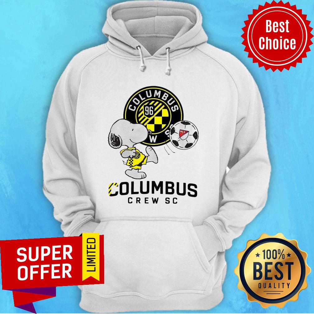 Awesome Snoopy Playing Soccer Columbus Crew Sc Shirt - Image 2