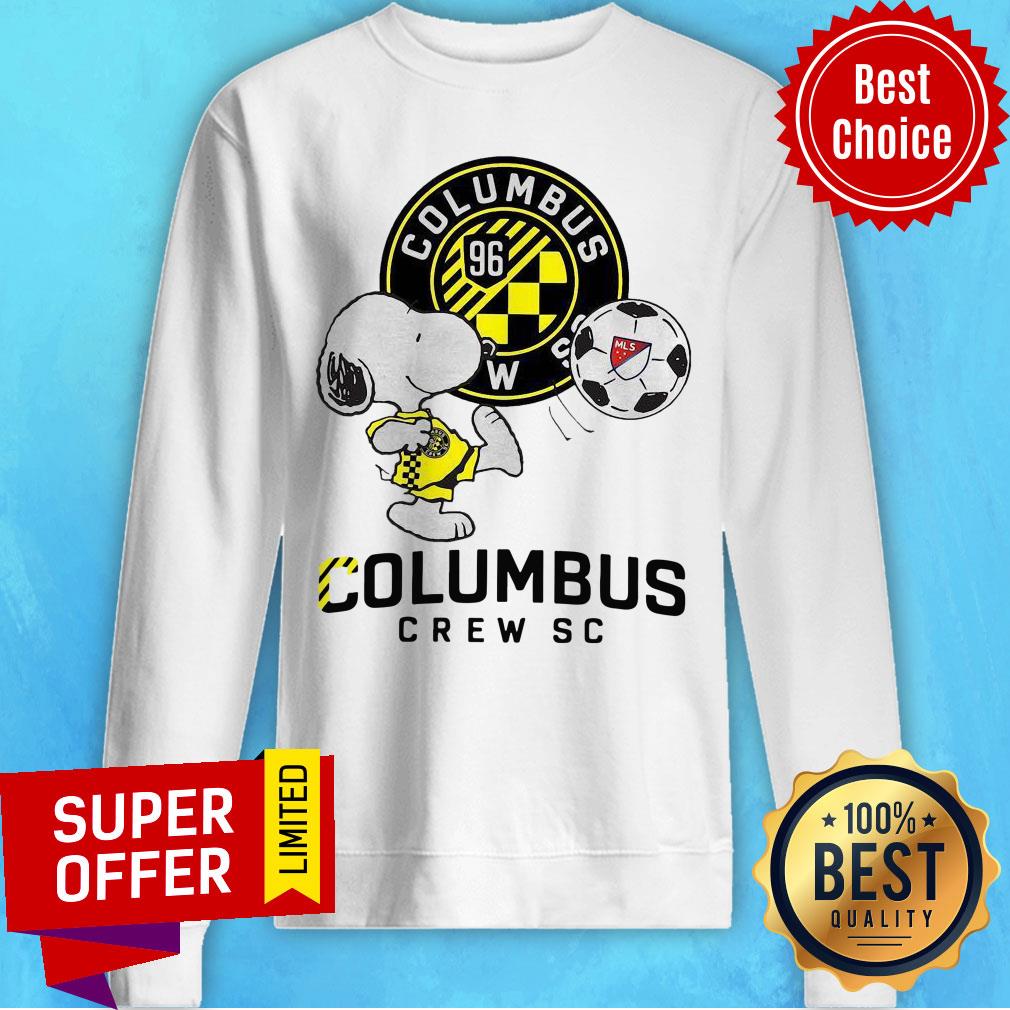 Awesome Snoopy Playing Soccer Columbus Crew Sc Shirt - Image 5