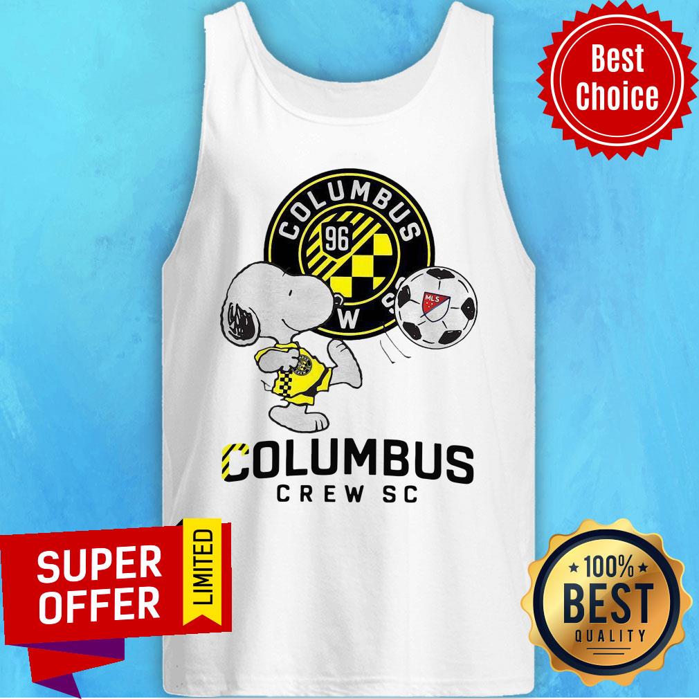 Awesome Snoopy Playing Soccer Columbus Crew Sc Shirt - Image 4