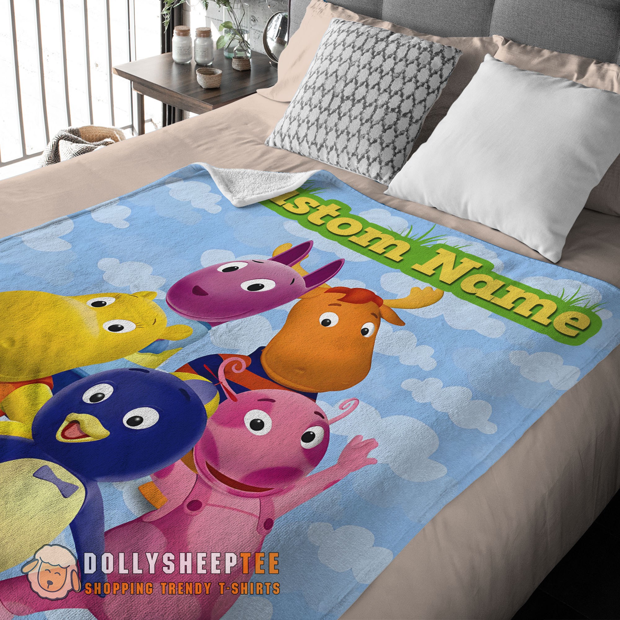 Pretty Cute Cartoon The Backyardigans With Friends Blanket Fleece Customized Blanket - Image 3