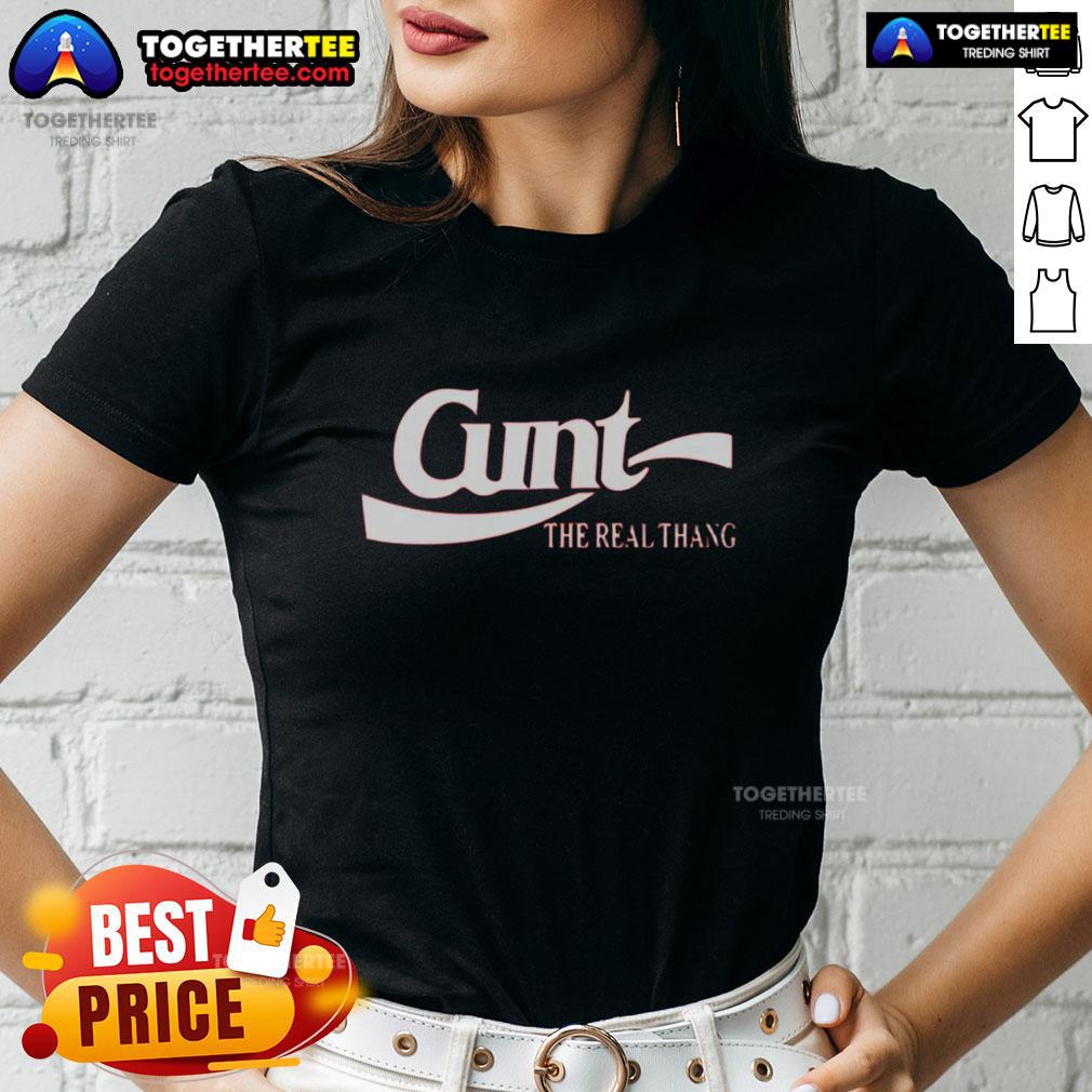 Nice Cunt The Real Thang Logo T-Shirt - Image 3