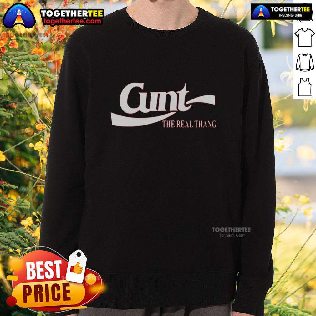 Nice Cunt The Real Thang Logo T-Shirt - Image 5