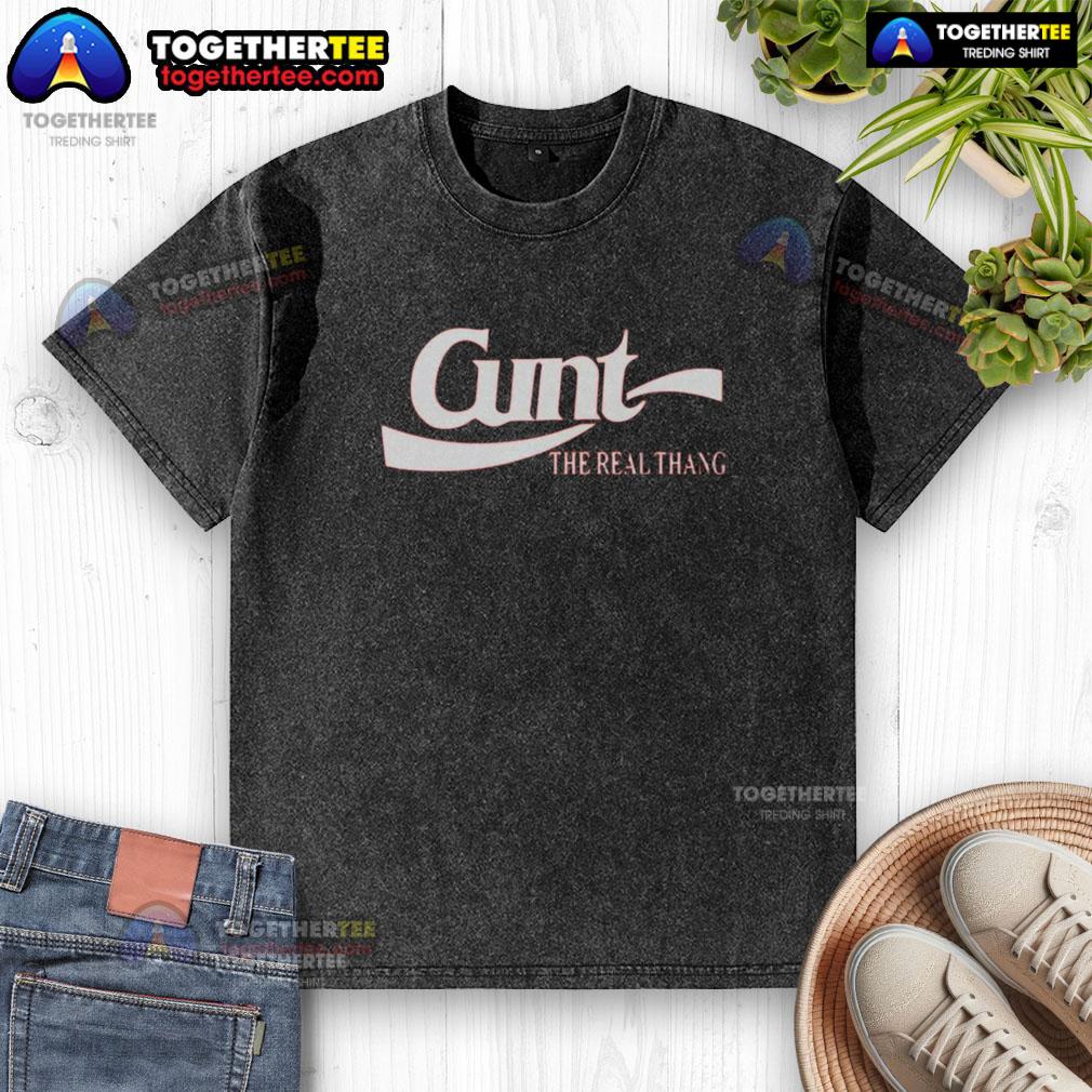 Nice Cunt The Real Thang Logo T-Shirt - Image 6