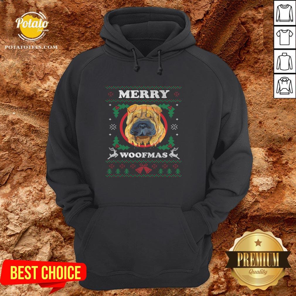 Official Shar Pei Dog Merry Woofmas Ugly Christmas Shirt - Image 3