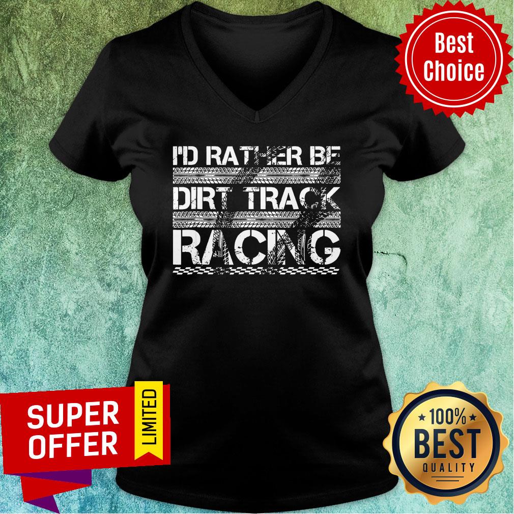 Wheel Mark I'd Rather Be Dirt Track Racing Shirt - Image 2