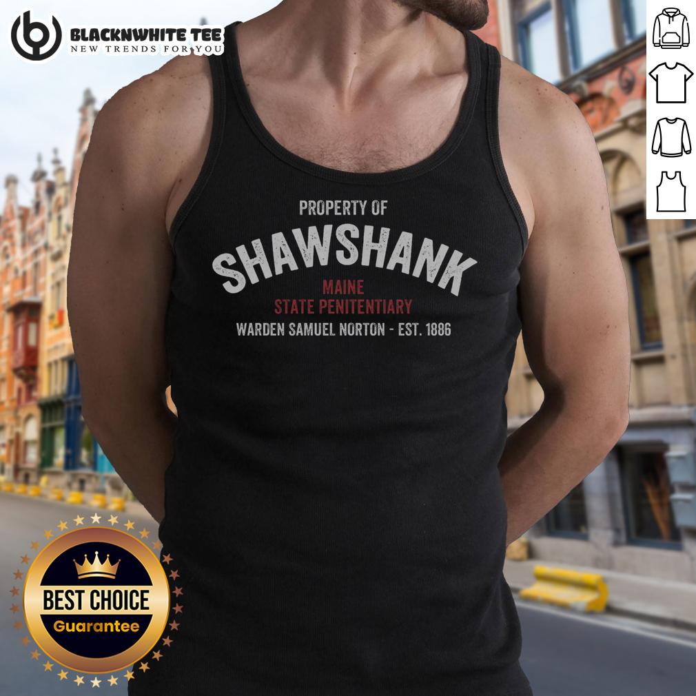 Top Property Of Shawshank Maine State Penitentiary T-Shirt - Image 4
