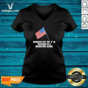 Alternative view of Hot Nice Whoever Put The S In Fastfood Is A Marketing Genius USA Shirt