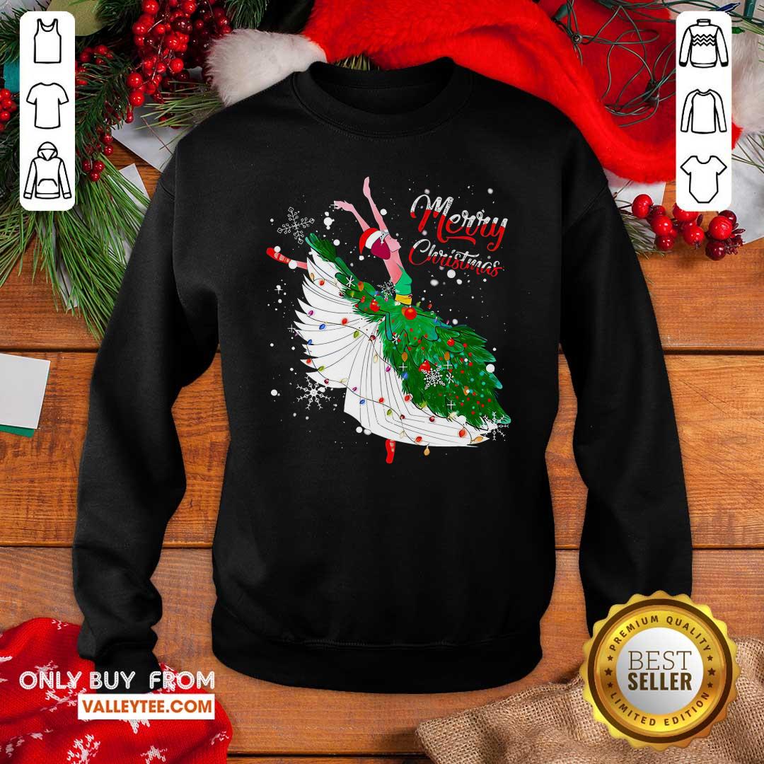 Sweet Ballet Merry Christmas Shirt - Image 2