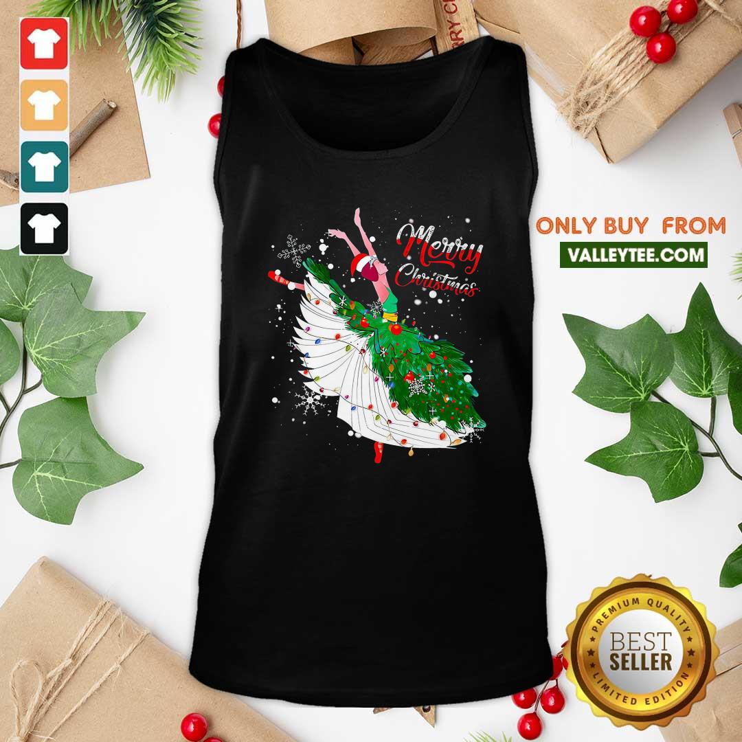 Sweet Ballet Merry Christmas Shirt - Image 5