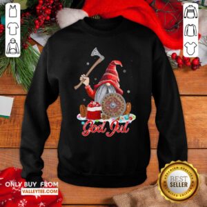 Alternative view of Wicked Gnome Viking Glaedelig Jul Christmas Shirt