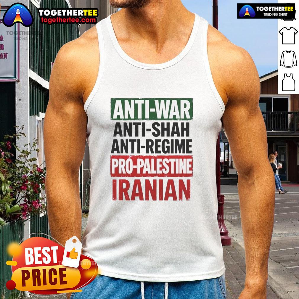 Awesome Anti-War Anti-Shah Anti-Regime Pro-Palestine Iranian T-Shirt - Image 3