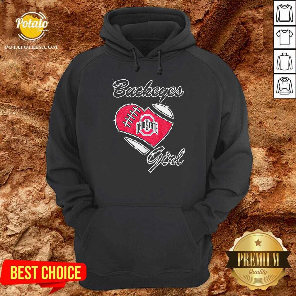 Good Diamond Heart Ohio State Buckeyes Girl Shirt - Image 5