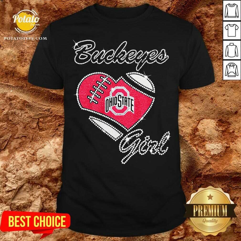 Good Diamond Heart Ohio State Buckeyes Girl Shirt