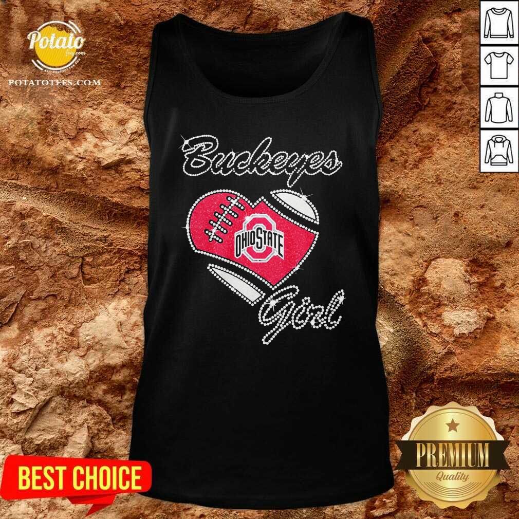 Good Diamond Heart Ohio State Buckeyes Girl Shirt - Image 3