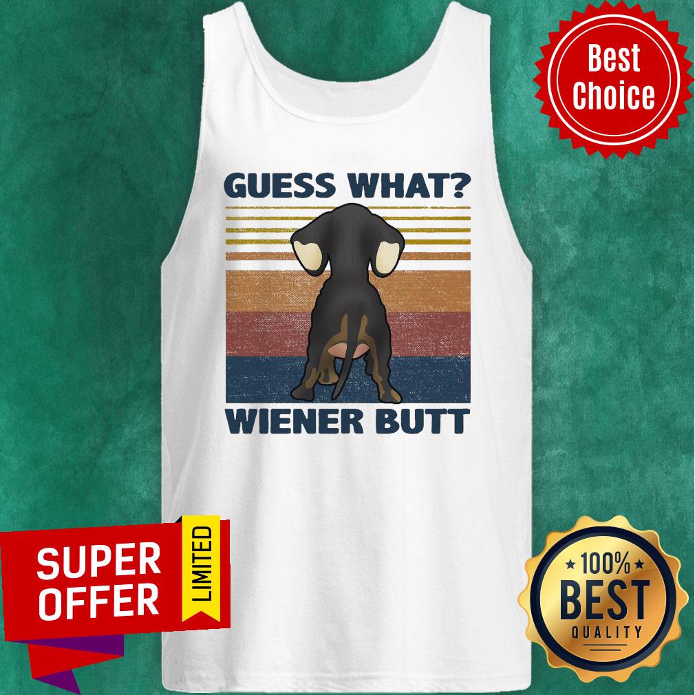 Official Dachshund Guess What Wiener Butt Vintage Shirt - Image 4
