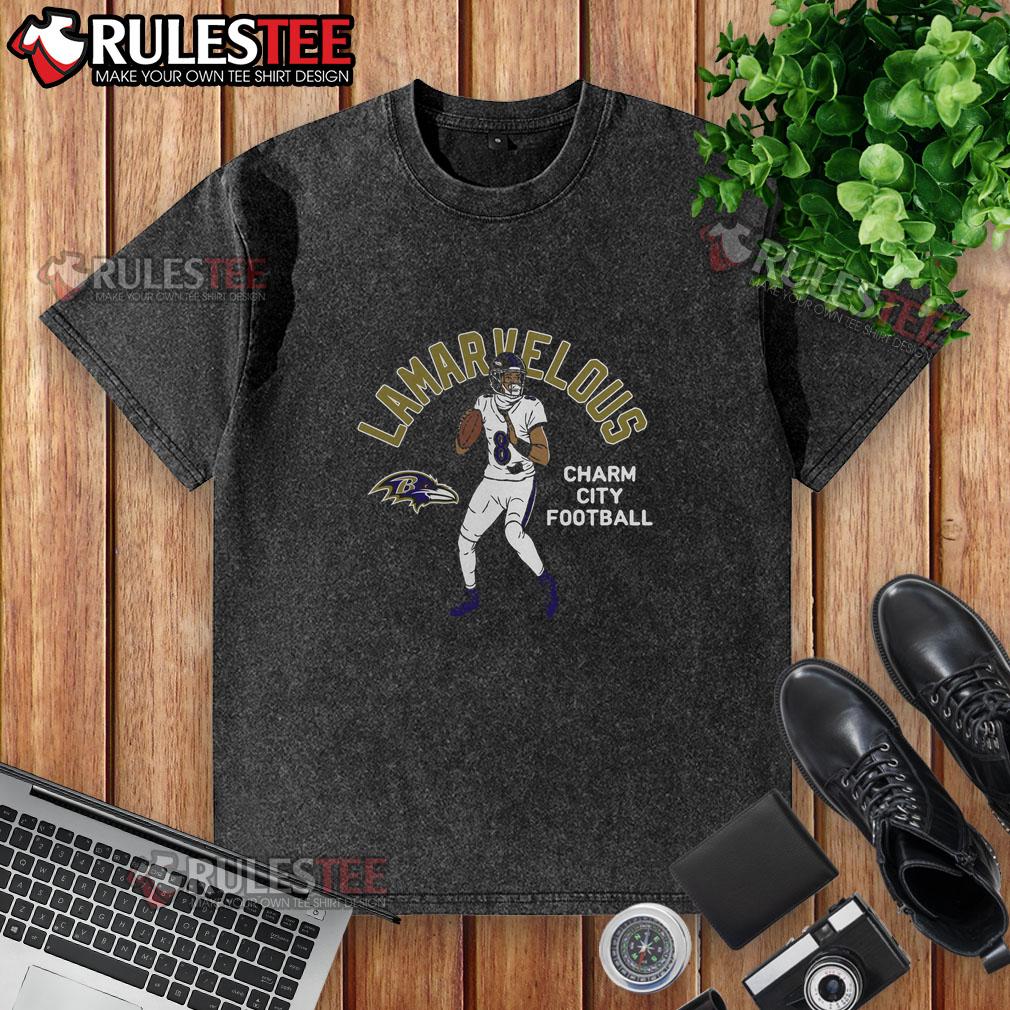Hot Lamar Jackson Baltimore Ravens Player Illustrative Pack T-Shirt - Image 6