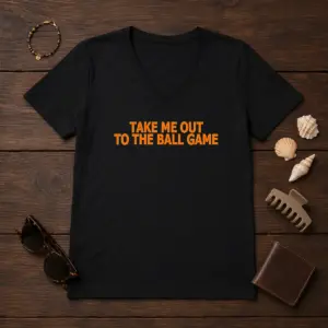Alternative view of Nice Take Me Out To The Ball Game Baseball Stadium Shirt