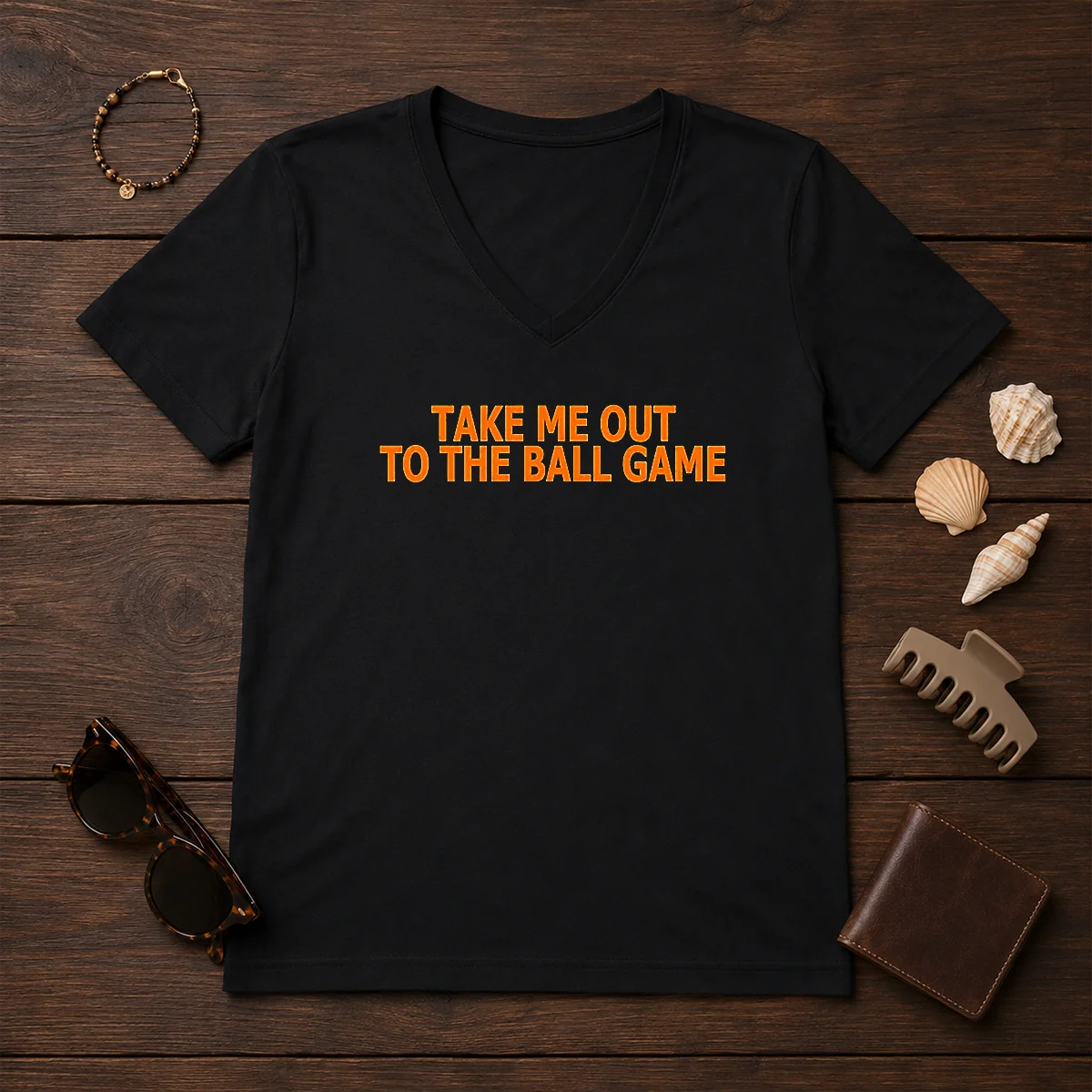 Nice Take Me Out To The Ball Game Baseball Stadium Shirt - Image 2