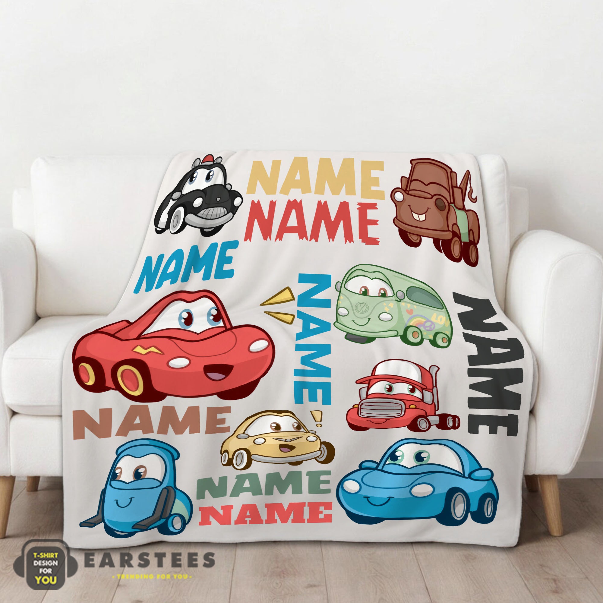 Good Pixar Cartoon Cars Cute Character Blanket Fleece Customized Blanket - Image 2