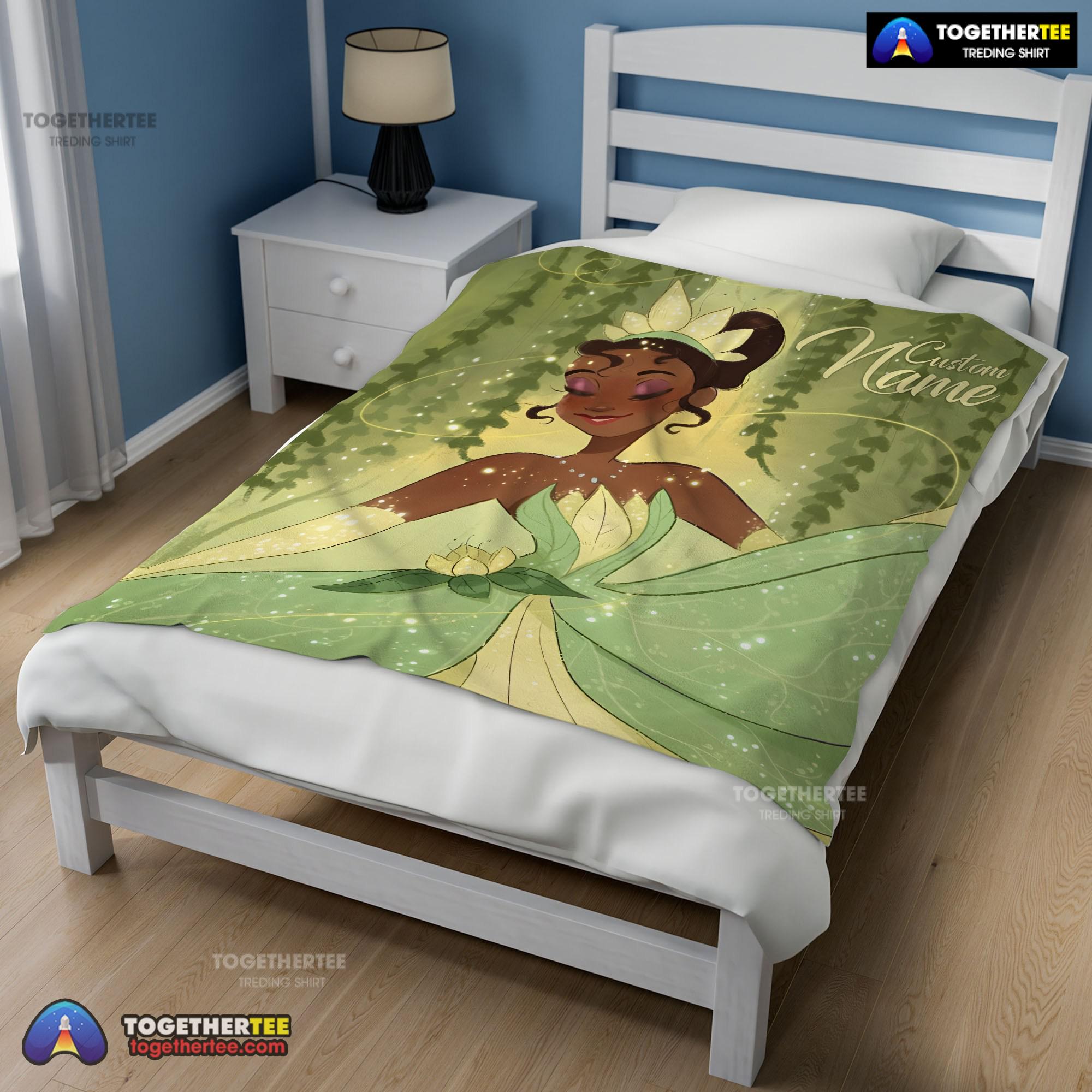 Official Disney Princess Tiana Blanket Fleece Customized Blanket - Image 2