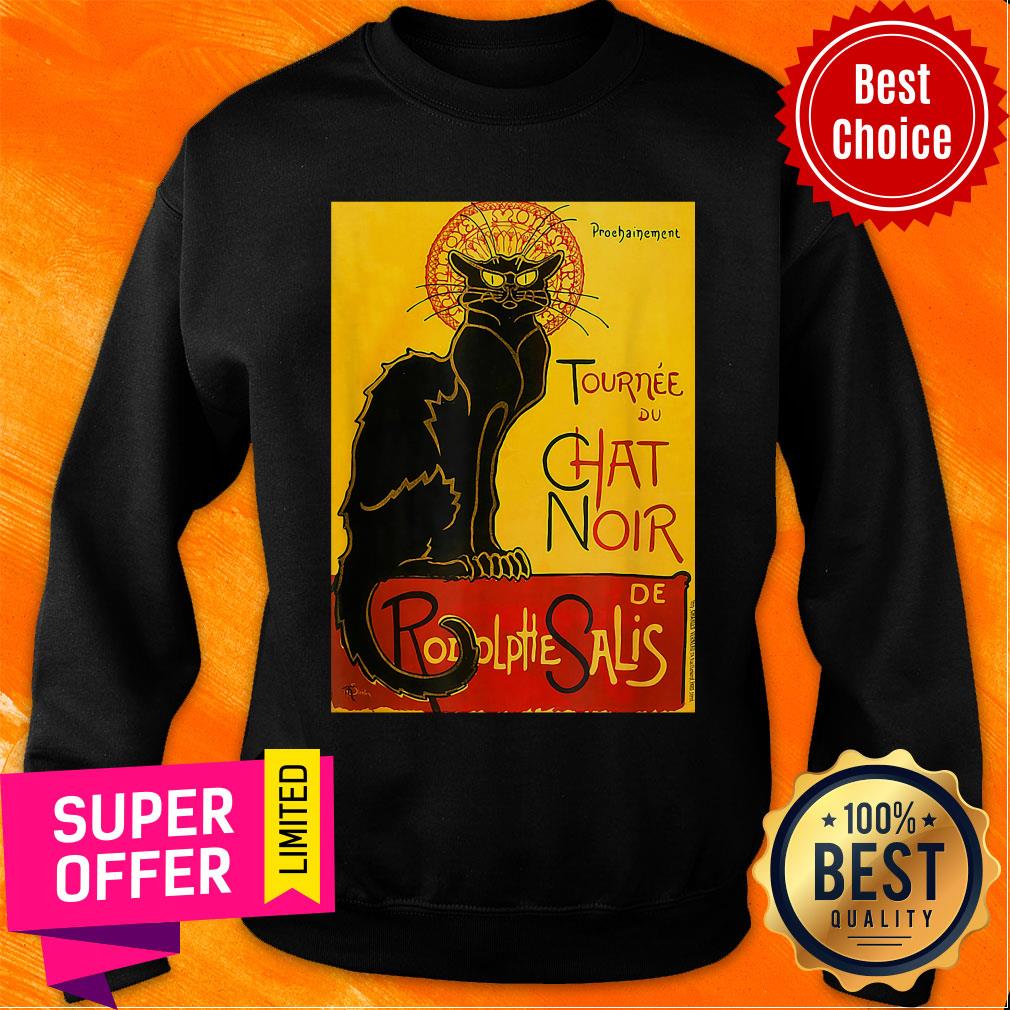 Premium Cat Le Chat Noir The Black Cat Art Nouveau Vintage Shirt - Image 5