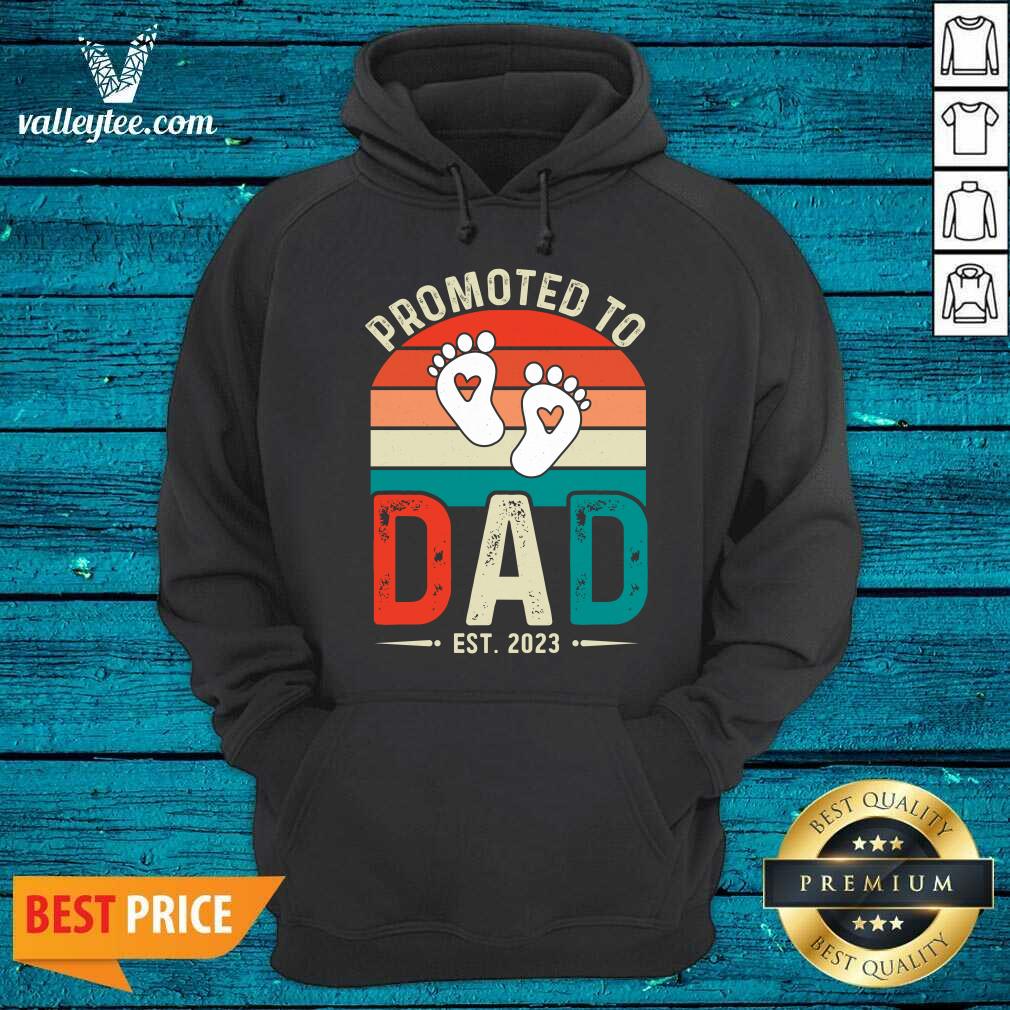 Promoted To Dad Est 2023 Vintage Shirt - Image 4