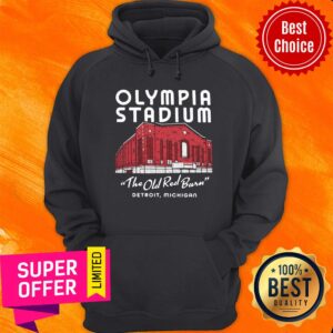 Alternative view of Top Olympia Stadium The Old Red Barn Detroit Michigan Shirt