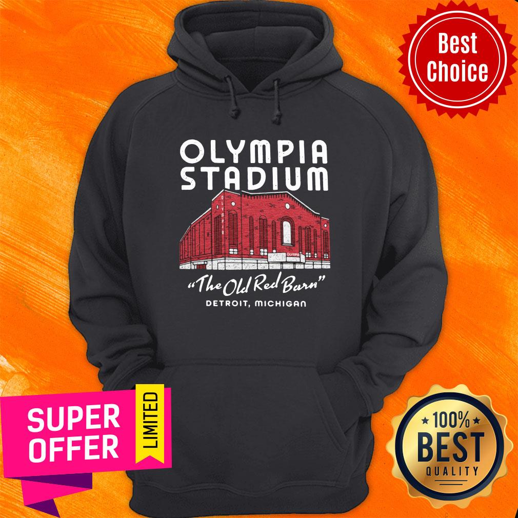 Top Olympia Stadium The Old Red Barn Detroit Michigan Shirt - Image 2