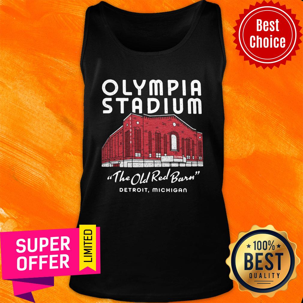 Top Olympia Stadium The Old Red Barn Detroit Michigan Shirt - Image 4