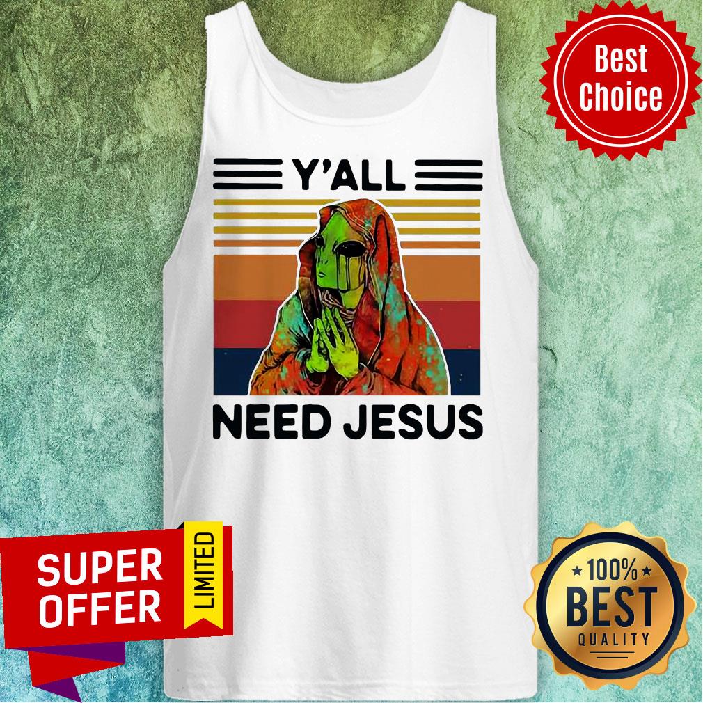 Alien Y’all Need Jesus Vintage Shirt - Image 4