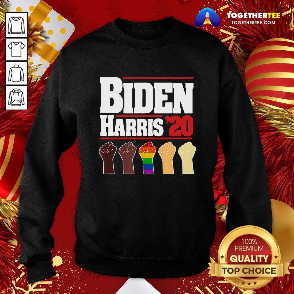Original Joe Biden Kamala Harris Hand 2020 Shirt - Image 4