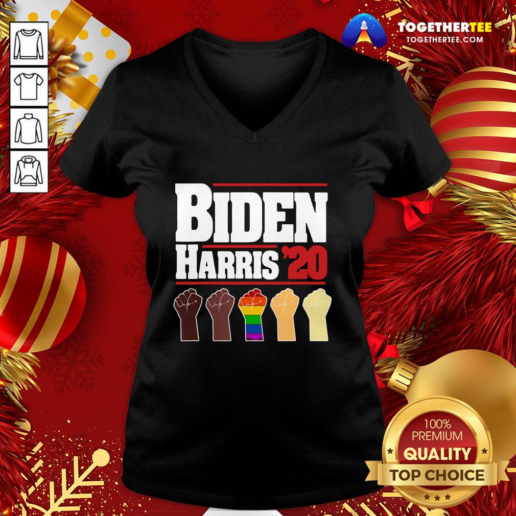 Original Joe Biden Kamala Harris Hand 2020 Shirt - Image 2