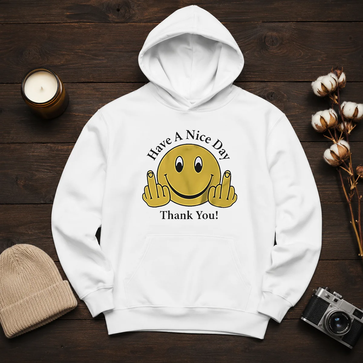 Funny Smiley Face Have A Nice Day Thank You Shirt - Image 6