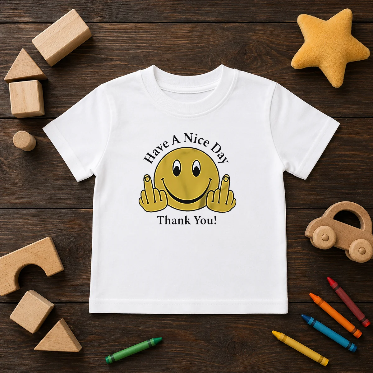 Funny Smiley Face Have A Nice Day Thank You Shirt - Image 9