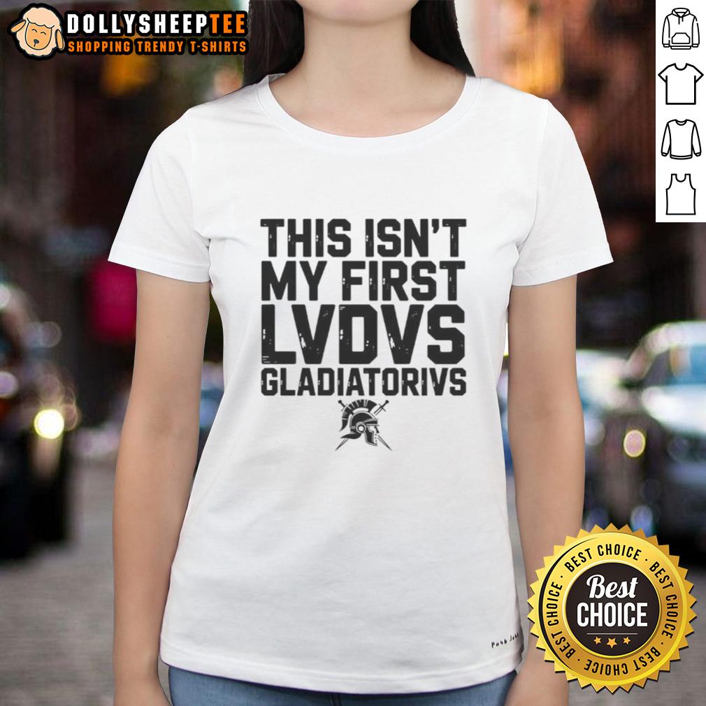 Happy This Isn't My First Ludus Gladiatorius Ancient Roman Gladiator School T-Shirt - Image 3