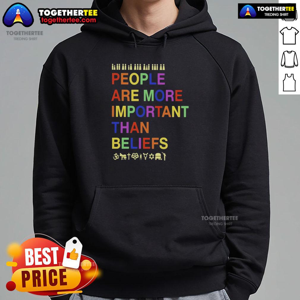 Hot People Are More Important Than Beliefs T-Shirt - Image 2