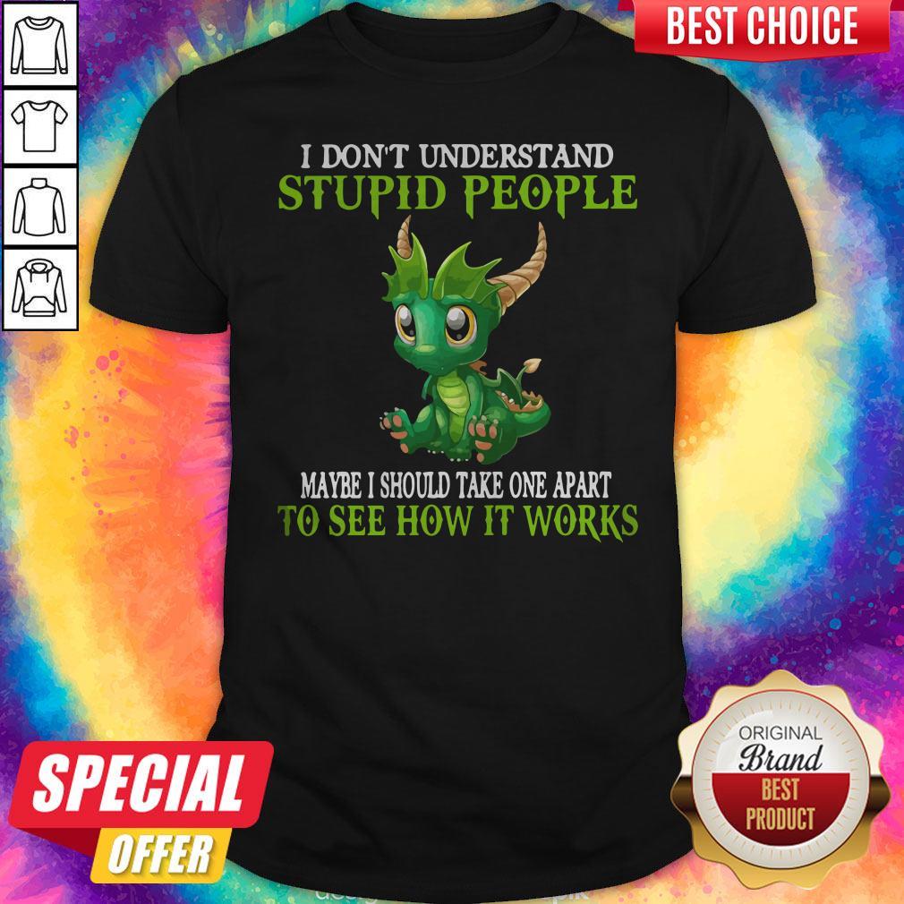 I Don’t Understand Stupid People Maybe I Should Take One Apart To See How It Works Dragon Shirt