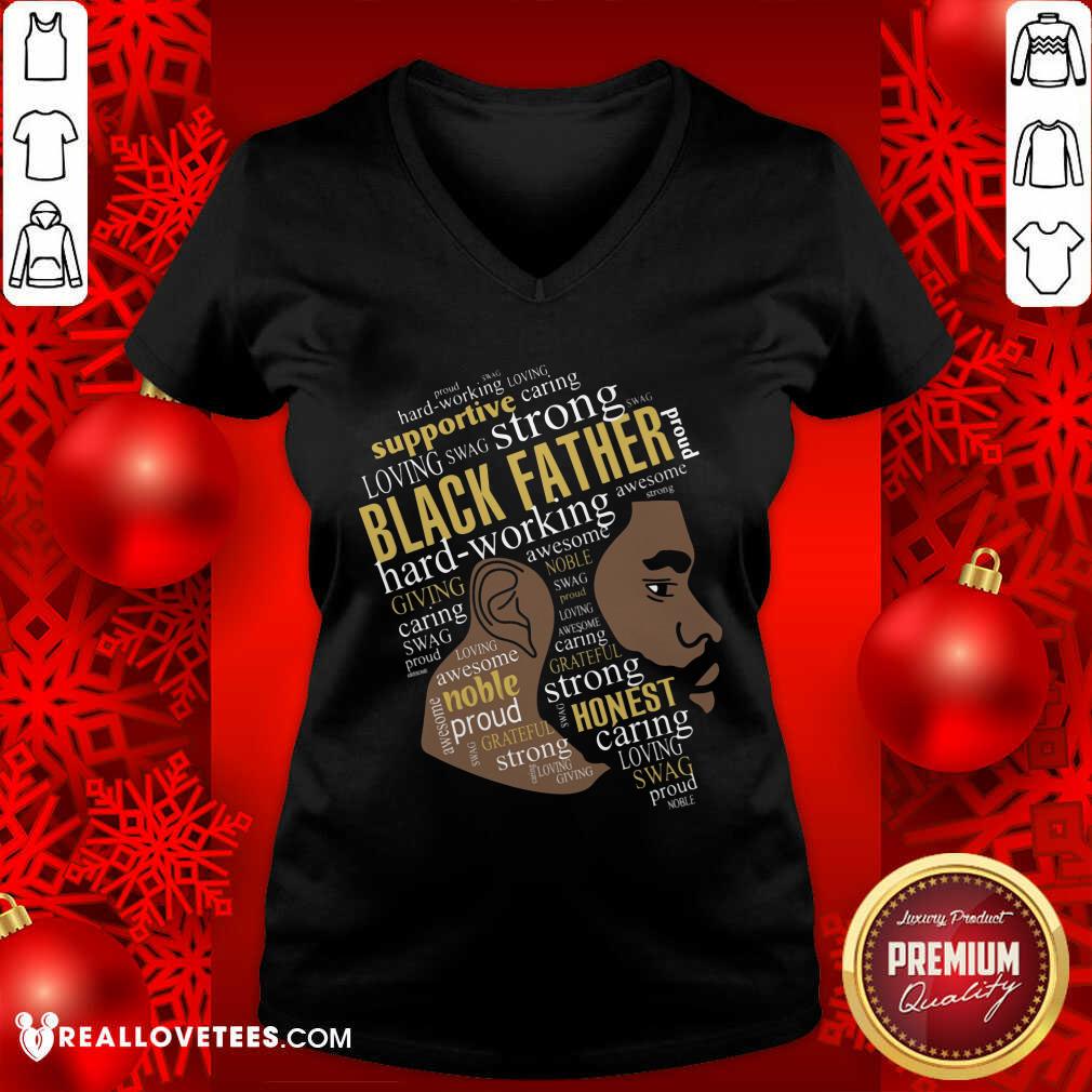 Black Father Hardworking Giving Shirt - Image 3