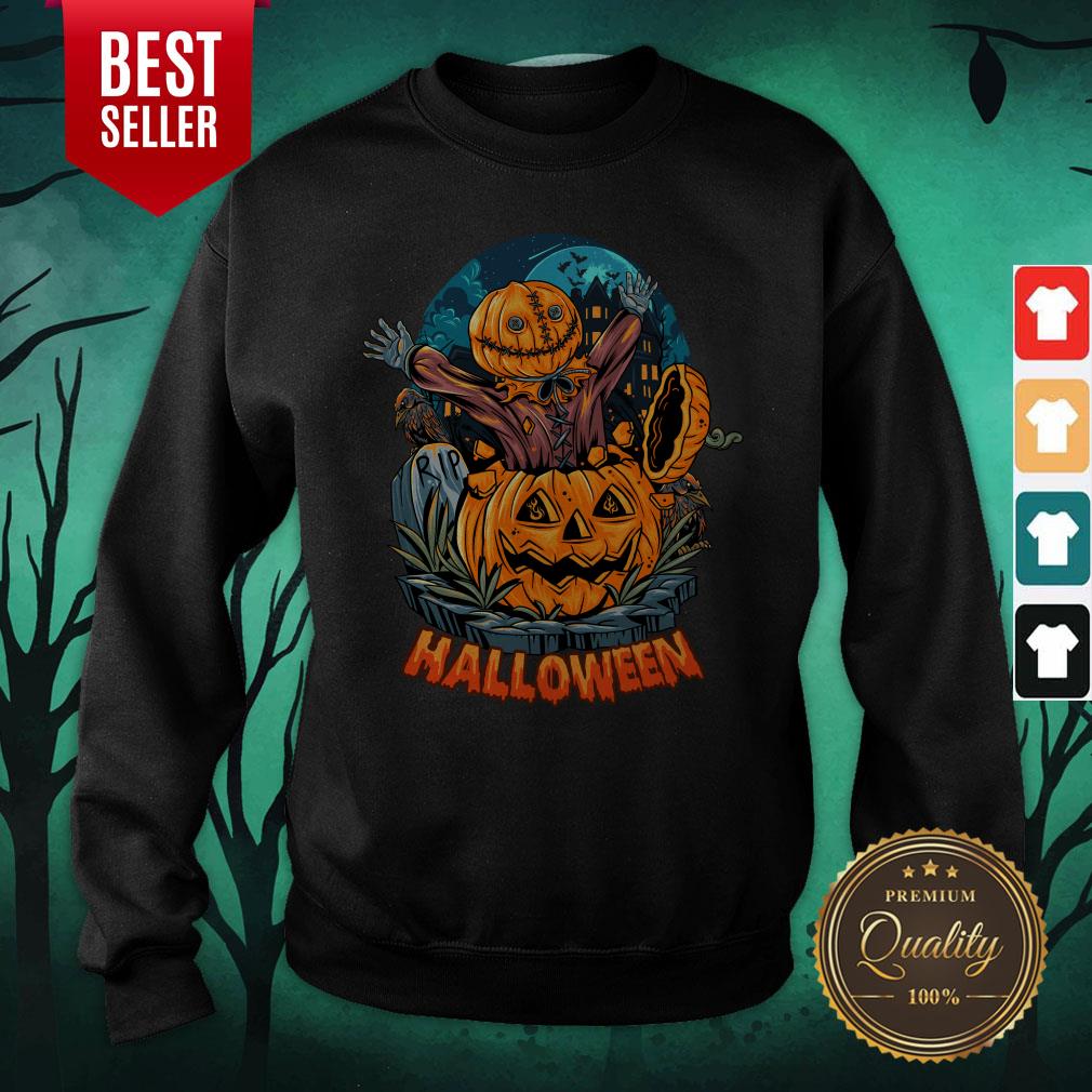 Sack Headed Human Comes Out Halloween Shirt - Image 2