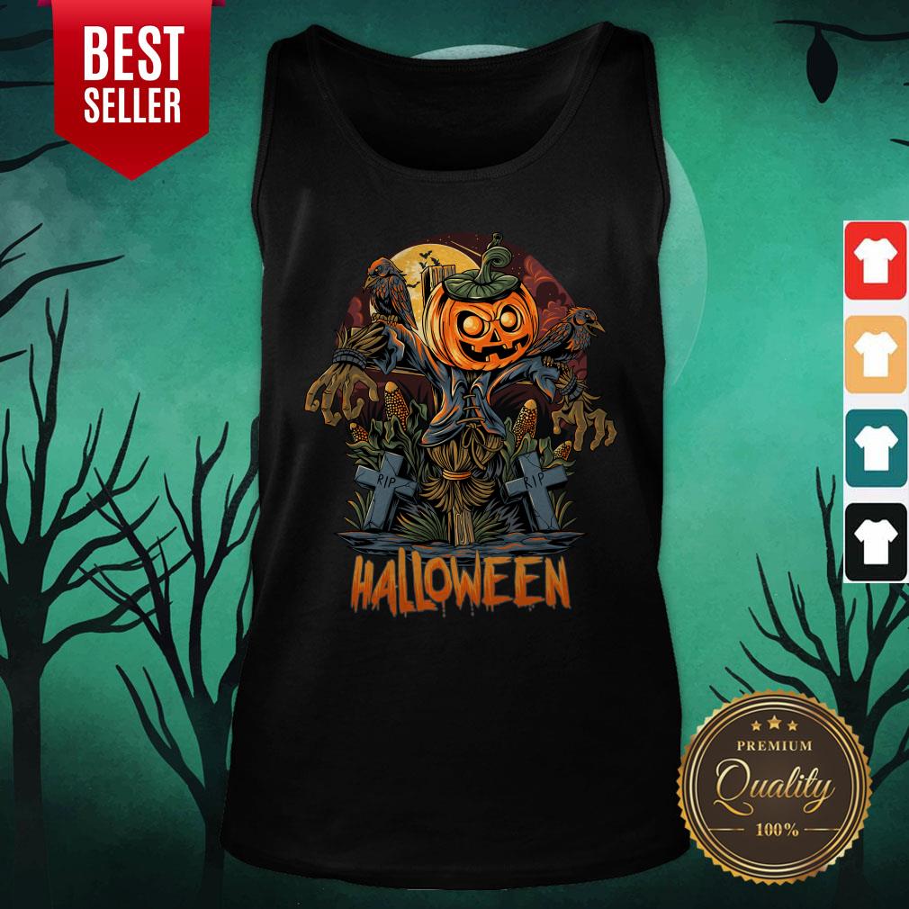 Scarecrow Pumpkins Halloween Shirt - Image 5