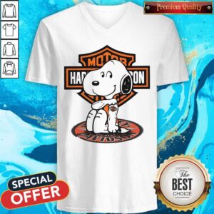 Alternative view of Snoopy Tattoo Motor Harley Davidson Shirt